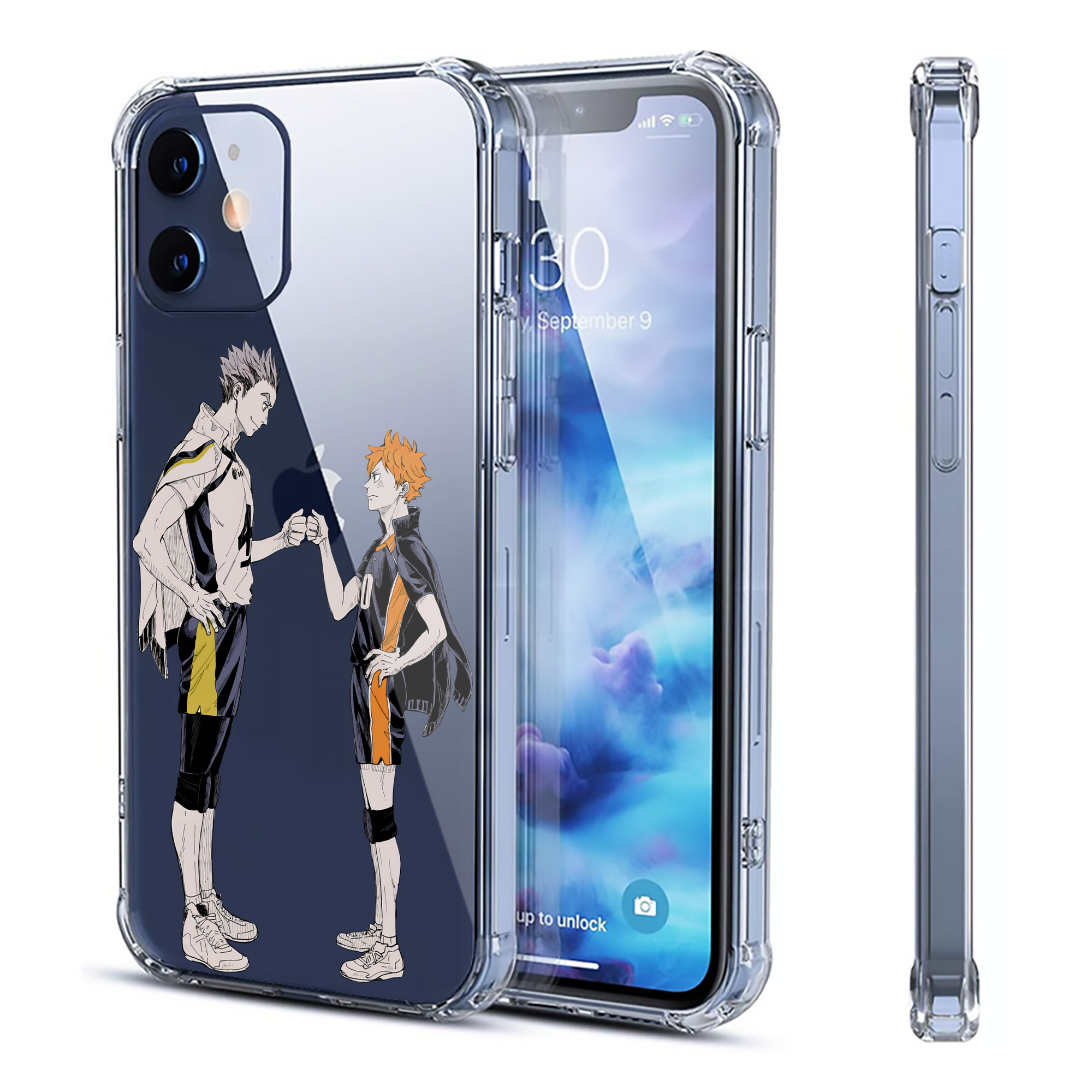 （画像用） ハイキュー!! Haikyu!! 【iPhone 12シリーズ対応】透明スマホケース（クリアソフトケース）